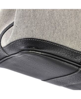 36 Garden Party Tote Toile and Leather