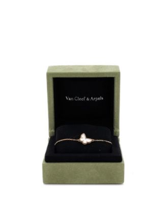  Sweet Alhambra Butterfly Bracelet 18K Gold and Mother of Pearl