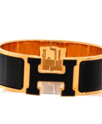Wide Clic H Bracelet Enamel