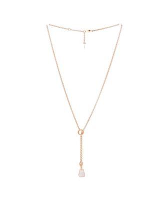 Small Kelly Clochette Pendant Necklace 18K Rose Gold with Diamonds