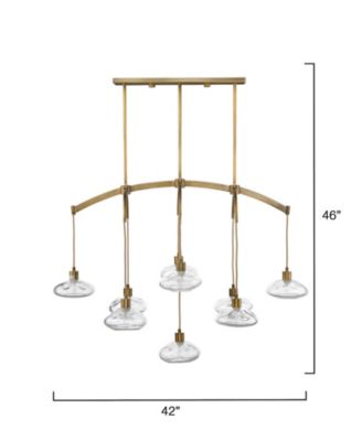  Reservoir 9-Light Blown Glass Chandelier