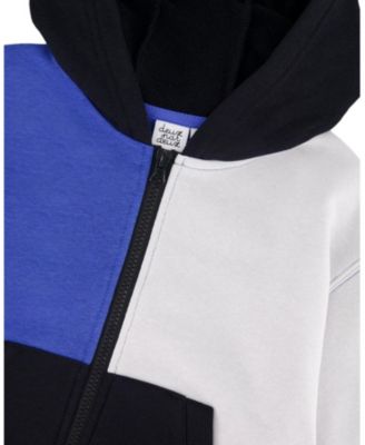 Boys' Long Sleeve Full Length Zipper Hooded French Terry Cardigan - Little Kid