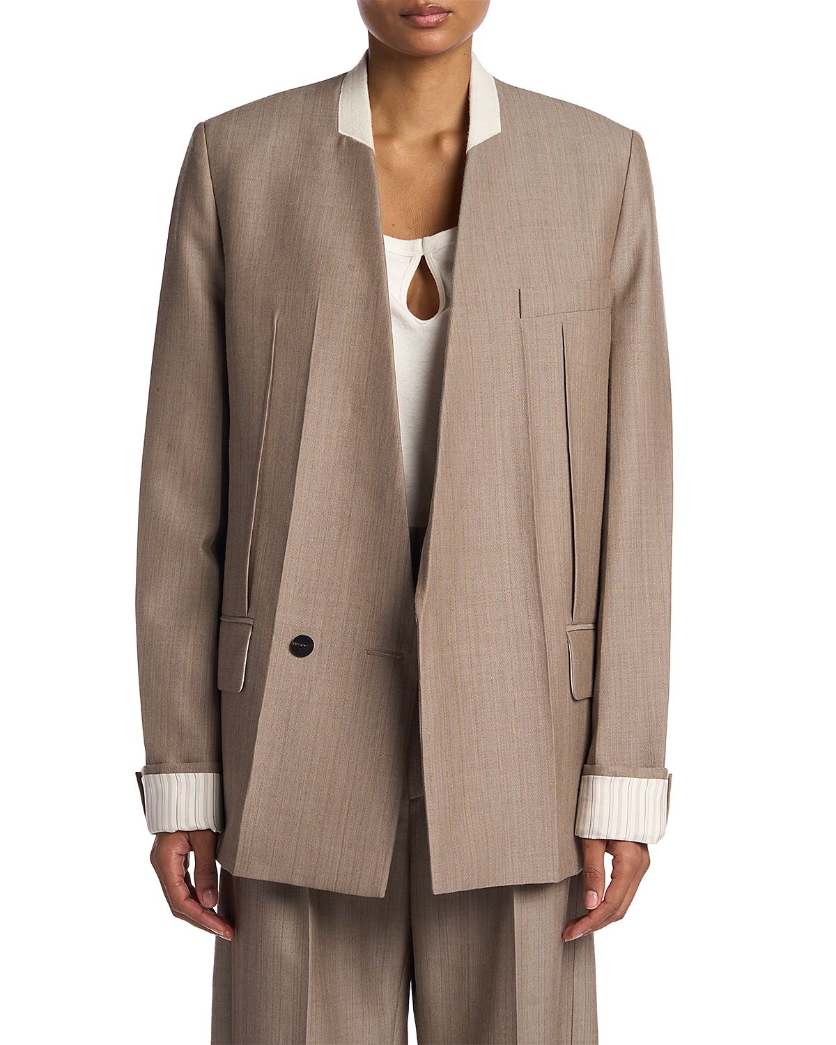 Victoria Beckham Collarless Jacket