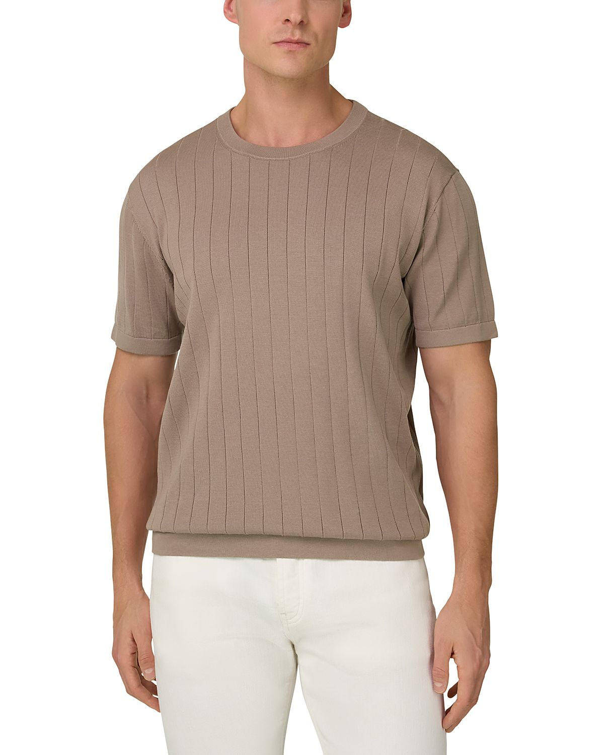 Boggi Milano Cotton Silk Crewneck T-Shirt