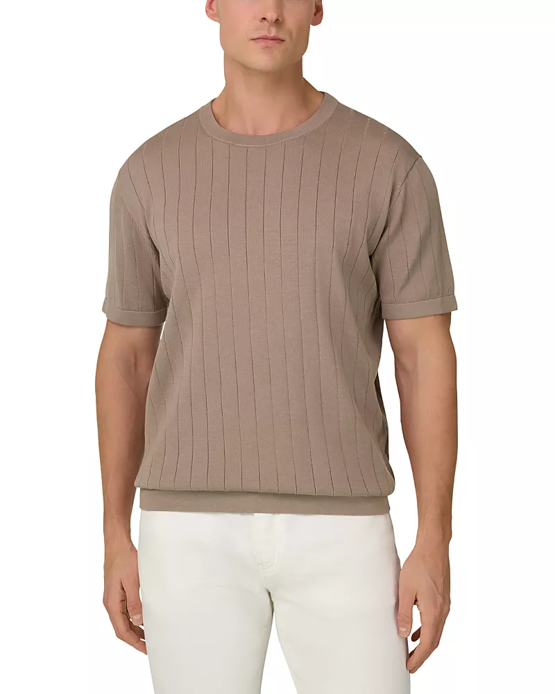 Boggi Milano Cotton Silk Crewneck T-Shirt