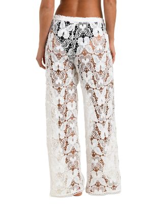 Butterfly Crocheted Cover Up Pants