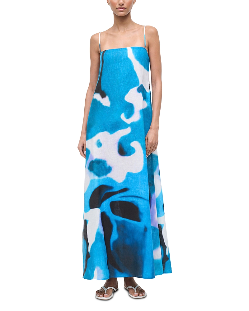 Staud Laura Linen Maxi Dress