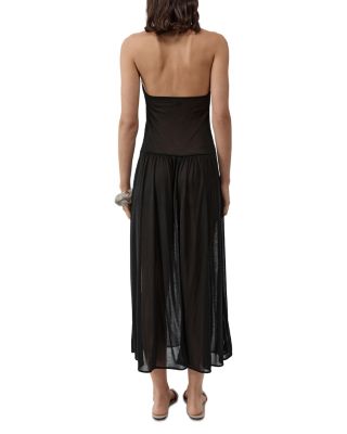 Fluid Jersey Halter Dress