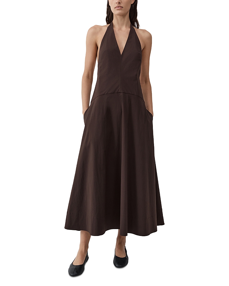 St. Agni Halter Plunge Dress