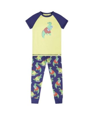  Boys' Organic Cotton Dino Print Two-Piece Pyjama Set - Baby