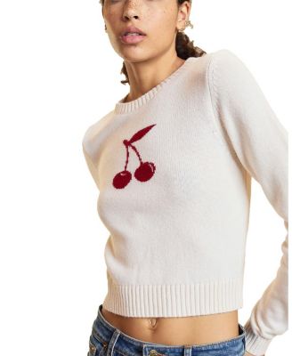 Intarsia Cropped Sweater