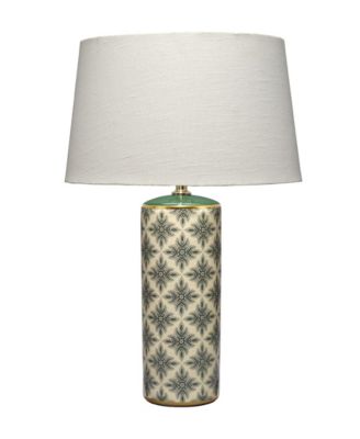  Harlequin Ceramic Table Lamp with Linen Shade