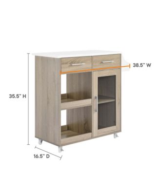 Culinary Kitchen Cart with Spice Rack