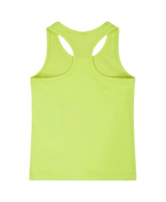  Girls' Organic Cotton Jersey Screen Tropical Sleeveless Tank Top - Little Kid