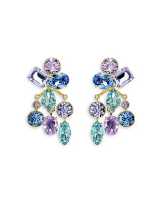 Gema Mixed Crystal Jacket Earrings