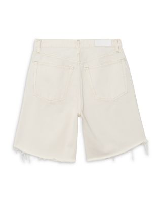 90s Comfy Mid Rise Jean Shorts in Crema