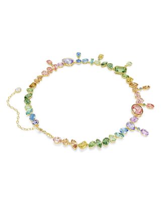 Gema Mixed Crystal All Around Collar Necklace, 14.87-17.75"
