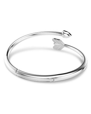 Idyllia Crystal Arrow Bypass Bangle Bracelet