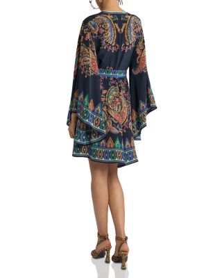 Mini Blouson Dress with Belt