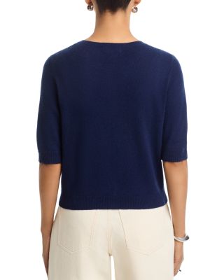 Cashmere Elbow Sleeve Cardigan 