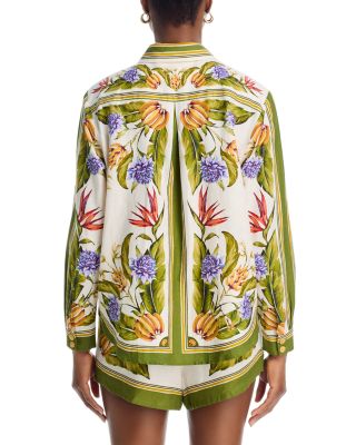 Tropical Scarf Sand Shirt