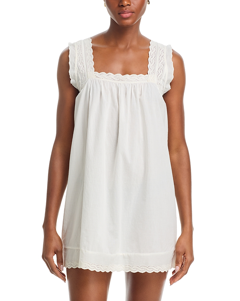 The Great. The Eyelet Mini Tank Dress