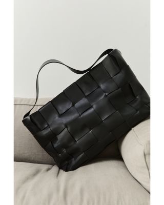 Large Woven Leather Tote