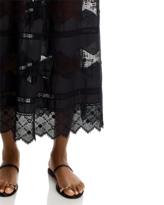 The Rosette Crochet Midi Skirt