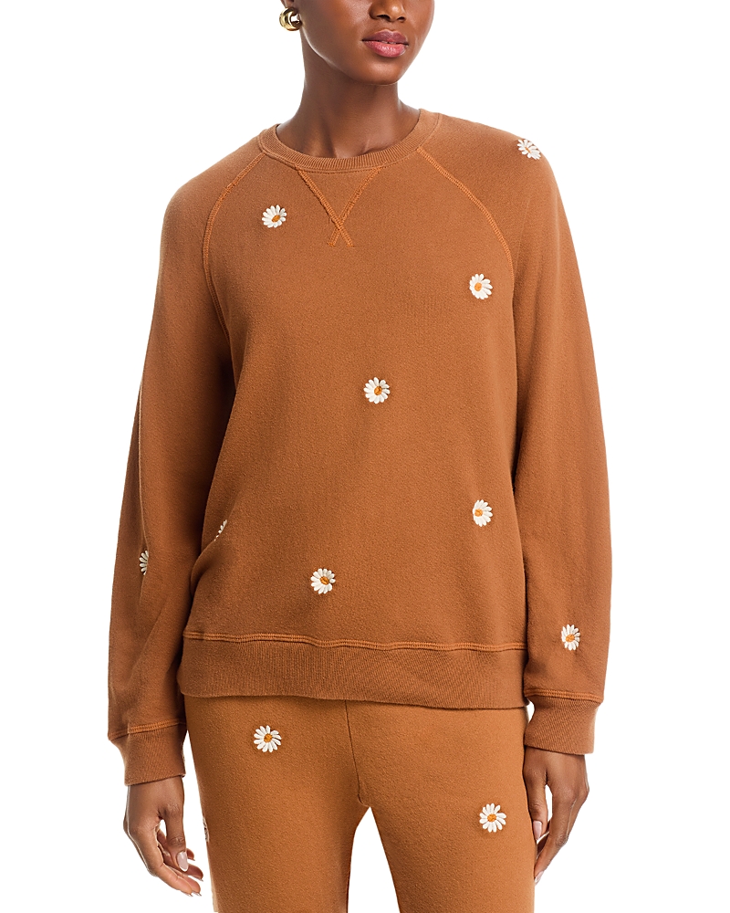 The Great. Flo Daisy Embroidered Sweatshirt