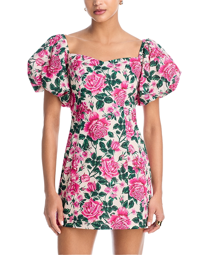 Aqua Rose Mini Dress - Exclusive
