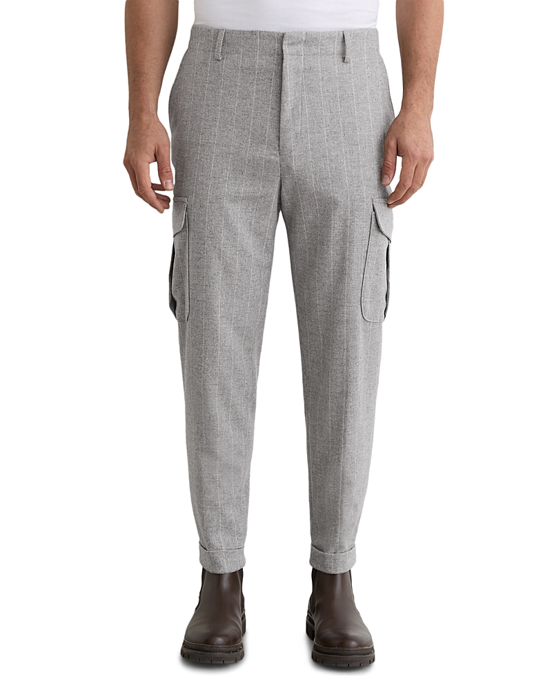 Reiss Pinstripe Flannel Pants