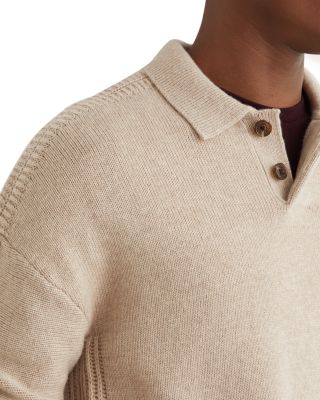Ribbed Button Sweater