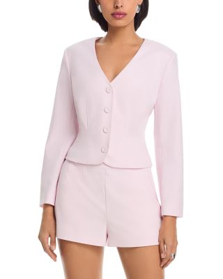 Halsey Twill Tailored Cropped Jacket & Tailored Shorts