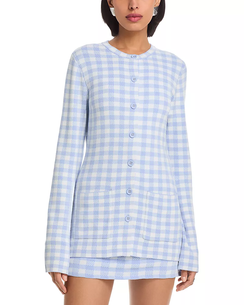 525 America Juniper Elongated Fitted Cardigan