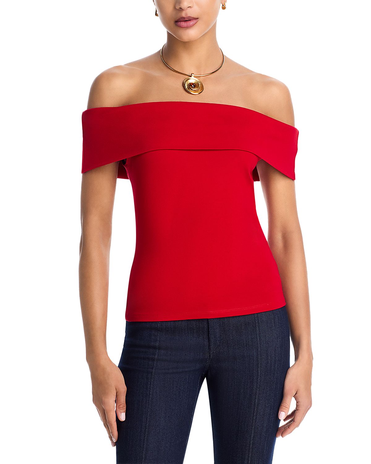Aqua Ponte Off-the-Shoulder Top - Exclusive