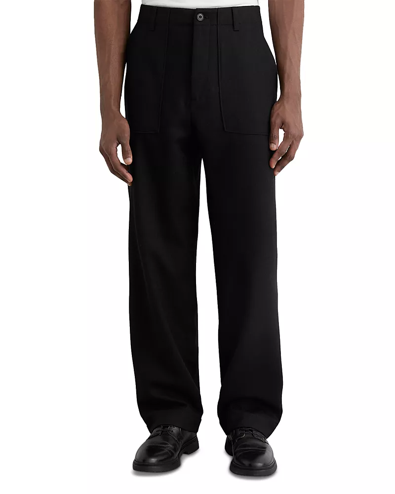 Reiss Wool Wide Leg Trousers