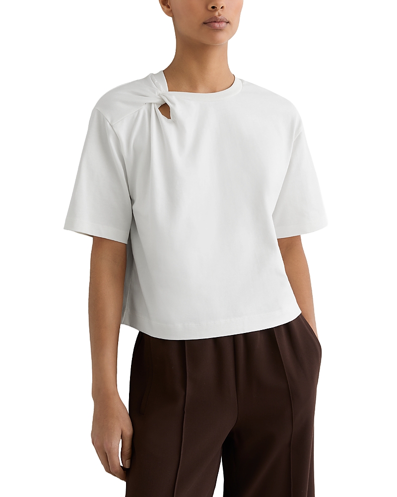 Reiss Esme Twist Shoulder Tee