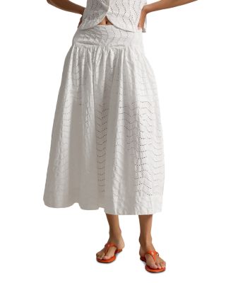 Eyelet Maxi Skirt