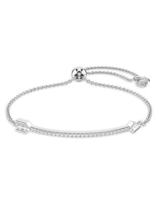 Idyllia Crystal & Cubic Zirconia Arrow Slider Bracelet