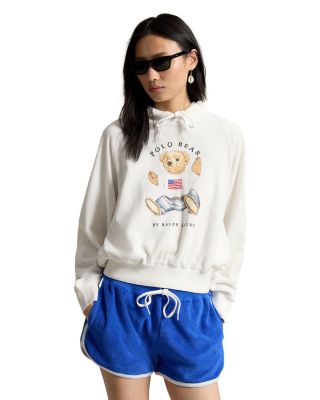 Shrunken Fit Polo Bear Terry Hoodie