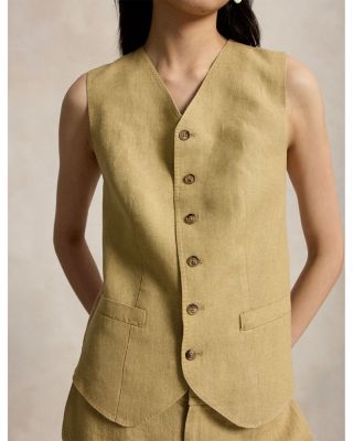 Buttoned D&eacute;lav&eacute; Vest