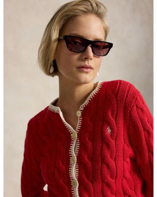 Cable Knit Cropped Cardigan