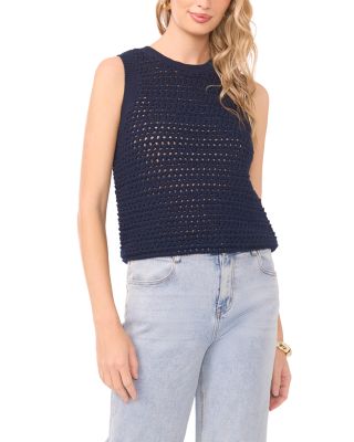 Openwork Crewneck Tank