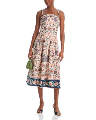 Floral Dehli Linen Dress