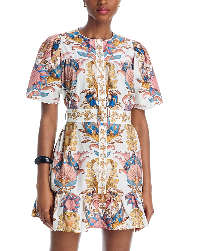 Farm Rio Sea Garden Mini Dress