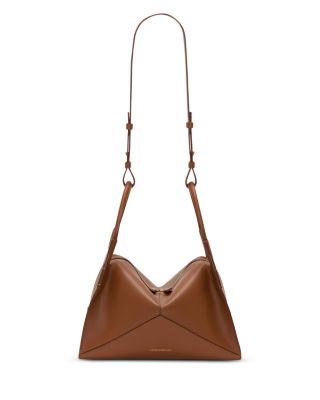 Victoria Pli&eacute; Medium Leather Top Handle Bag