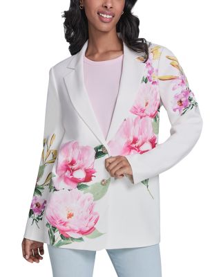 Placed Floral Blazer