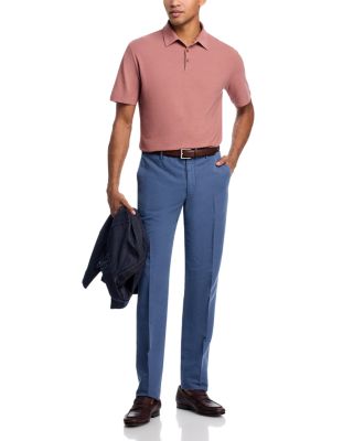Incotex Regular Fit Linen & Cotton Garment-Dyed Chinolino Pants