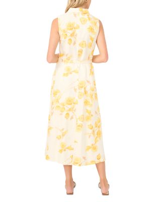 Sleeveless Collared Patch Pocket Dress