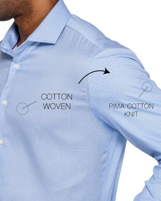 Slim Fit Micro Geo Reworked Dress Shirt